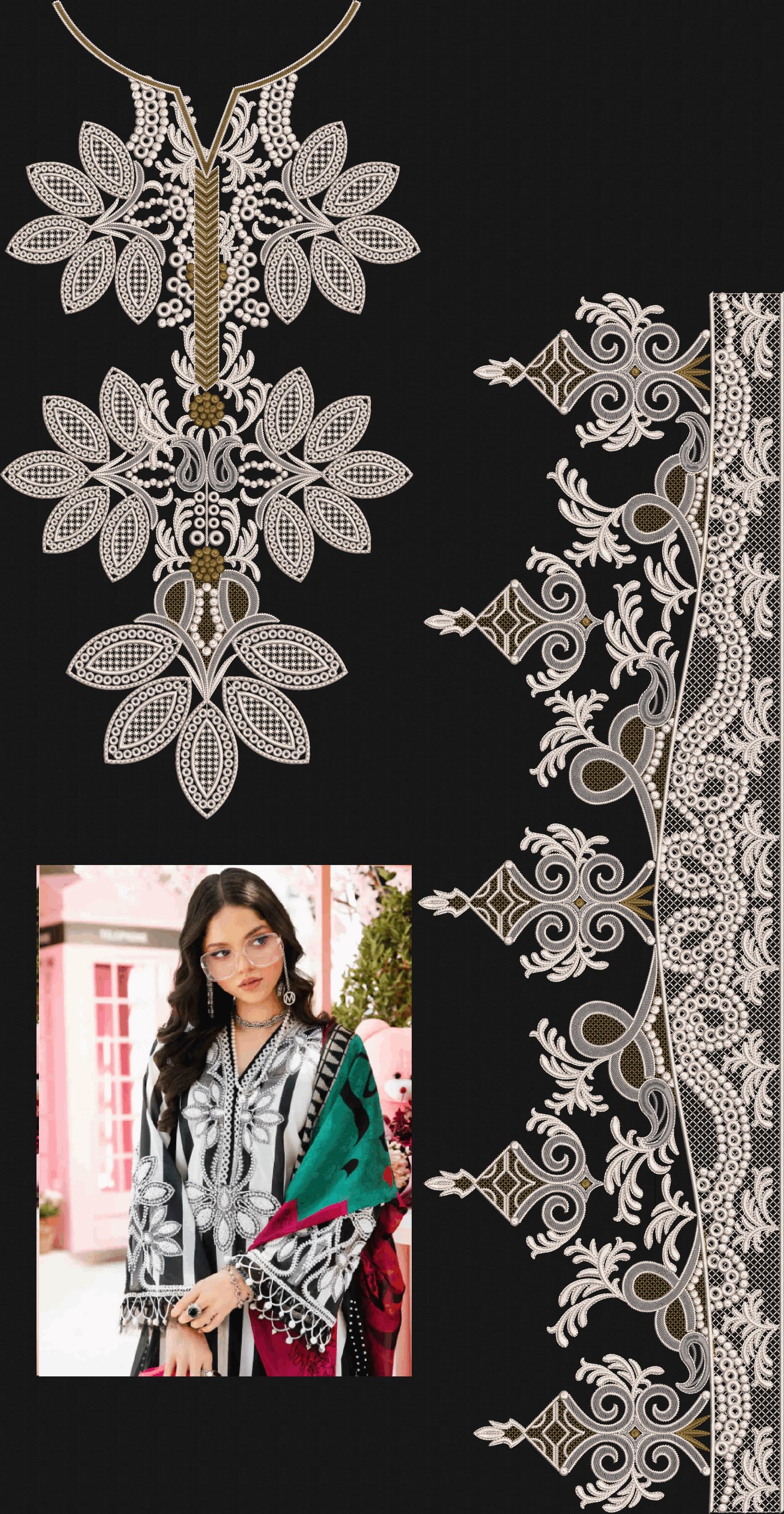 gala less kurti design emb file 08